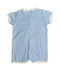 A Blue Rompers from Petit Bateau in size 3-6M for boy. (Back View)