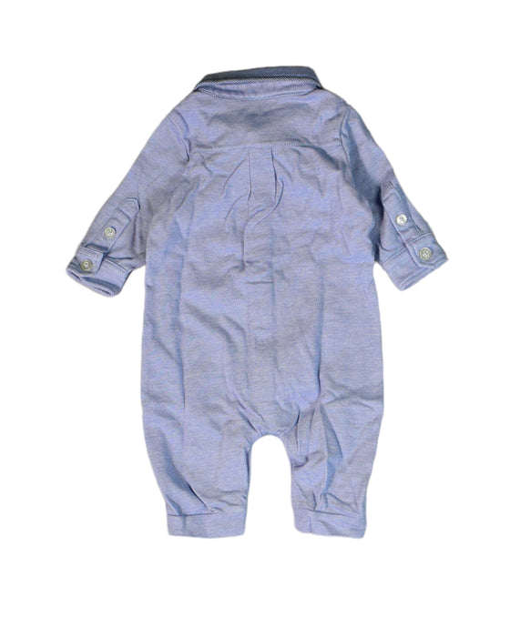 A Purple Rompers from Nicholas & Bears in size 0-3M for boy. (Back View)