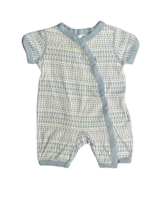 A White Rompers from Hanna Andersson in size 0-3M for boy. (Front View)