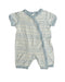 A White Rompers from Hanna Andersson in size 0-3M for boy. (Front View)