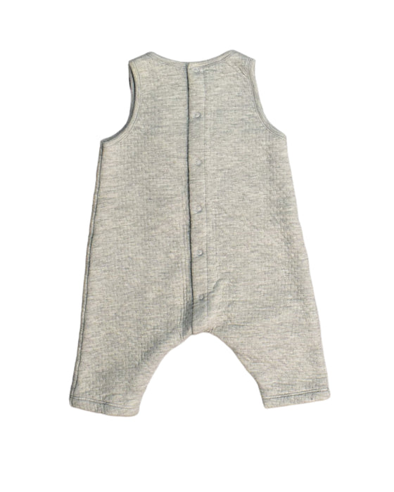 A Grey Jumpsuits from Petit Bateau in size 0-3M for boy. (Back View)