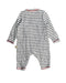A White Rompers from Albetta in size 0-3M for girl. (Back View)