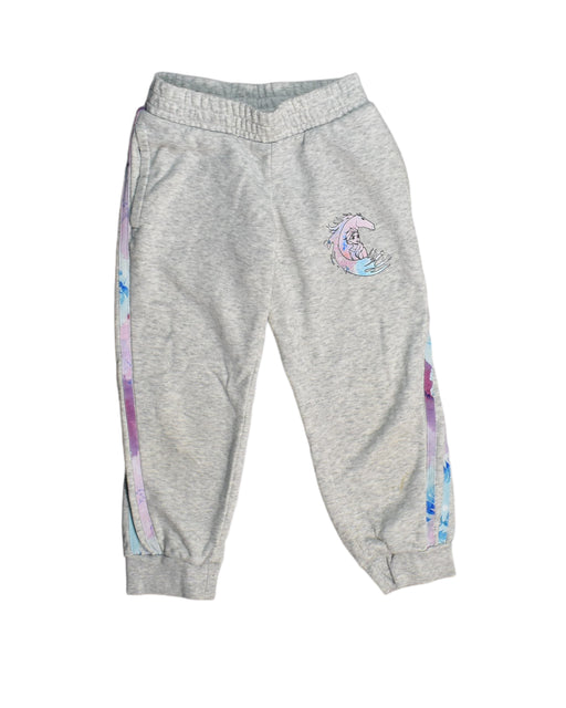 A Grey Sweatpants from Adidas in size 5T for girl. (Front View)