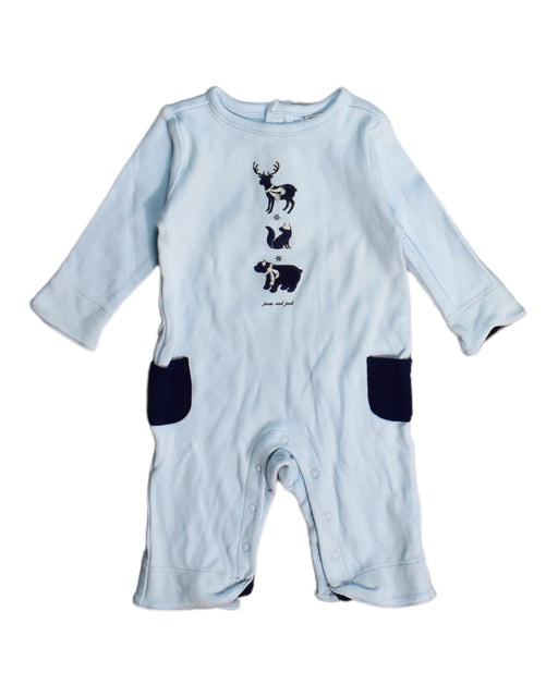 A Blue Jumpsuits from Janie & Jack in size 0-3M for boy. (Front View)