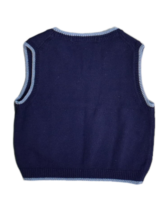 A Blue Sweater Vests from Janie & Jack in size 6-12M for boy. (Back View)