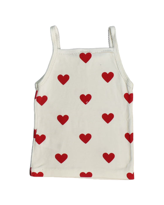 A White Sleeveless Tops from Petit Bateau in size 3T for girl. (Back View)