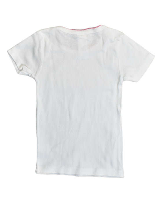 A White T Shirts from Absorba in size 4T for girl. (Back View)
