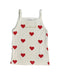 A White Sleeveless Tops from Petit Bateau in size 3T for girl. (Front View)