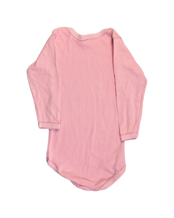 A Pink Bodysuits from Petit Bateau in size 12-18M for girl. (Back View)