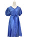 A Blue Short Sleeve Dresses from Jojo Maman Bébé in size M for maternity. (Back View)