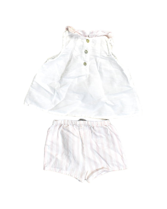 A White Shorts Sets from Tartine et Chocolat in size 0-3M for girl. (Back View)