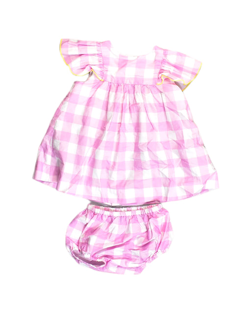 A Pink Dress Sets from Jacadi in size 0-3M for girl. (Front View)