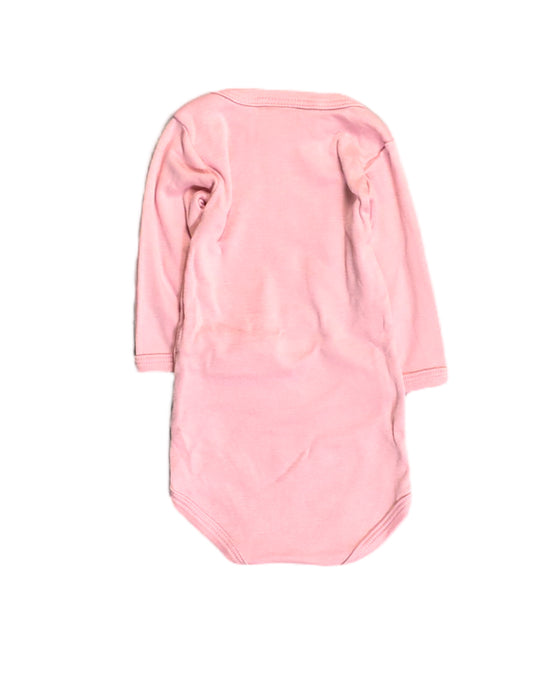 A Pink Bodysuits from Petit Bateau in size 0-3M for girl. (Back View)