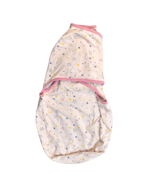 A Pink Swaddles from ClevaMama in size Newborn for girl. (Front View)