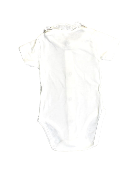 A White Bodysuits from Petit Bateau in size 0-3M for neutral. (Back View)
