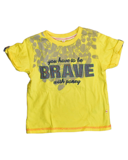A Yellow T Shirts from PONEY in size 2T for boy. (Front View)