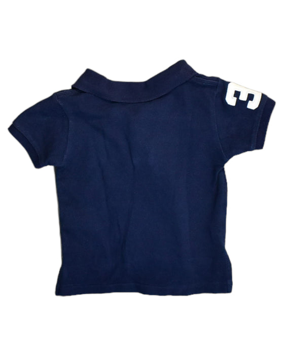 A Blue Short Sleeve Polos from Polo Ralph Lauren in size 6-12M for boy. (Back View)