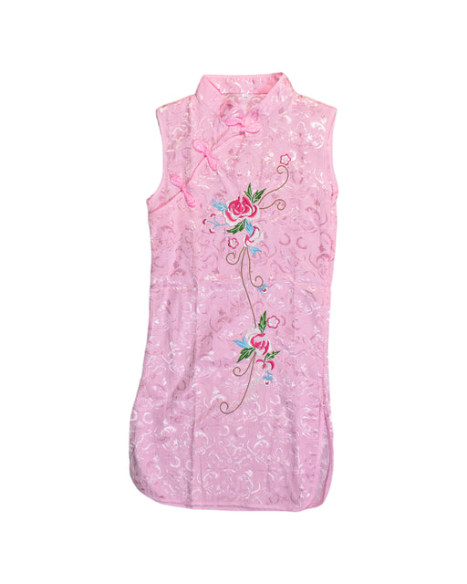 A Pink Sleeveless Dresses from Retykle in size 12Y for girl. (Front View)