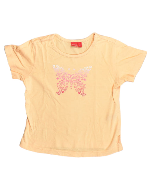 A Yellow Short Sleeve Tops from Esprit in size 4T for girl. (Front View)