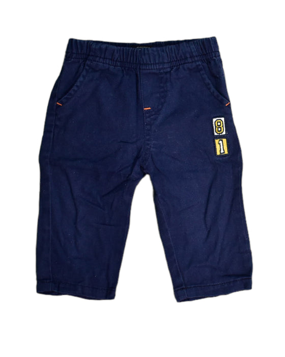 A Blue Casual Pants from Guess in size 3-6M for boy. (Front View)