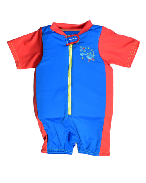 A Blue Swimsuits from Speedo in size 3T for boy. (Front View)