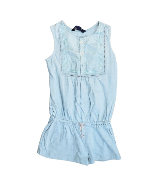 A Blue Sleeveless Dresses from Ralph Lauren in size 6T for girl. (Front View)