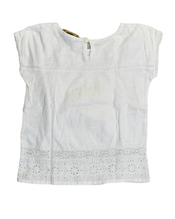 A White Short Sleeve Tops from Polo Ralph Lauren in size 5T for girl. (Back View)