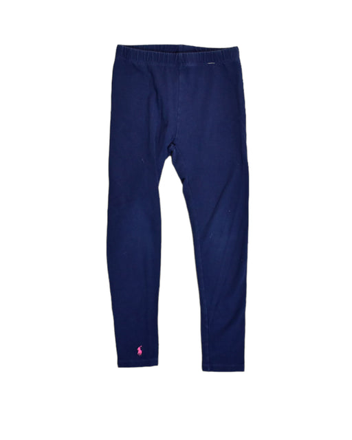 A Blue Leggings from Ralph Lauren in size 6T for girl. (Front View)