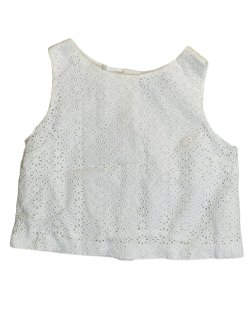 A White Sleeveless Tops from Polo Ralph Lauren in size 10Y for girl. (Front View)