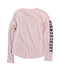 A Pink Long Sleeve Tops from Abercrombie  in size 7Y for girl. (Back View)