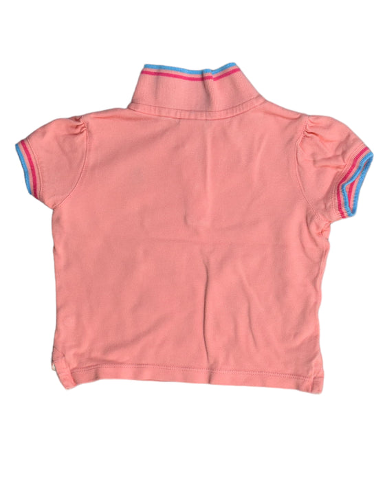 A Pink Short Sleeve Polos from Hush Puppies in size 2T for girl. (Back View)