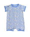 A Blue Rompers from Chateau de Sable in size 3-6M for boy. (Front View)