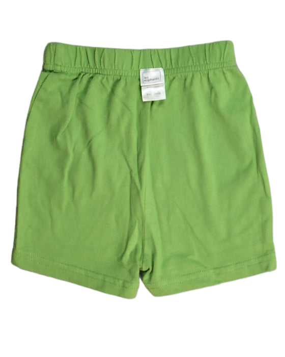 A Green Shorts from Les Enphants in size 6-12M for boy. (Back View)