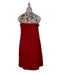 A Red Sleeveless Dresses from Bove in size S for maternity. (Back View)