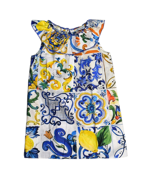 A White Sleeveless Dresses from Dolce & Gabbana in size 2T for girl. (Front View)