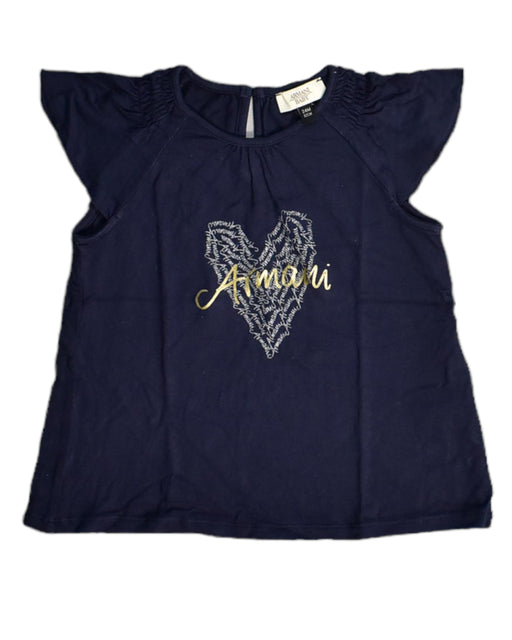 A Blue Sleeveless Tops from Armani in size 18-24M for girl. (Front View)