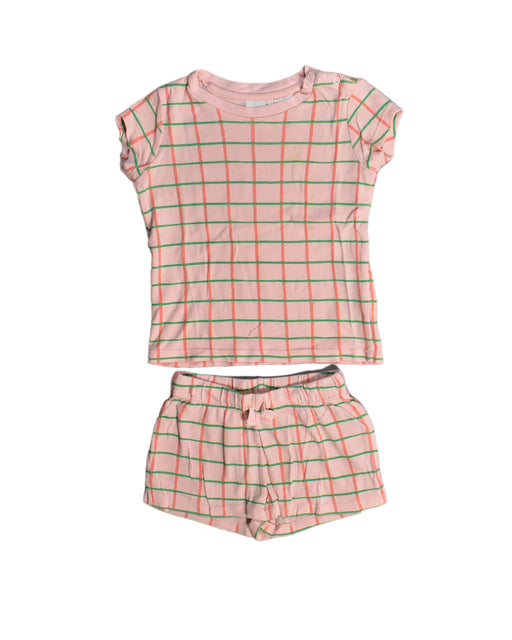 A Pink Shorts Sets from Seed in size 2T for girl. (Front View)
