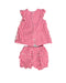 A Pink Dress Sets from Hakka in size 2T for girl. (Back View)