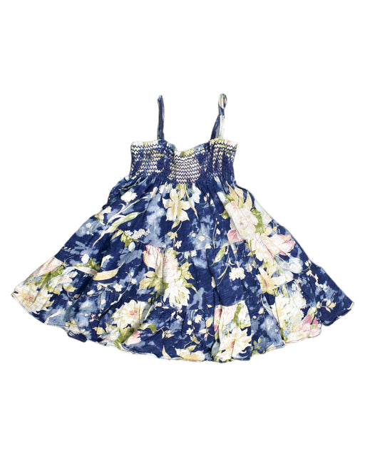 A Blue Sleeveless Dresses from Ralph Lauren in size 12-18M for girl. (Front View)