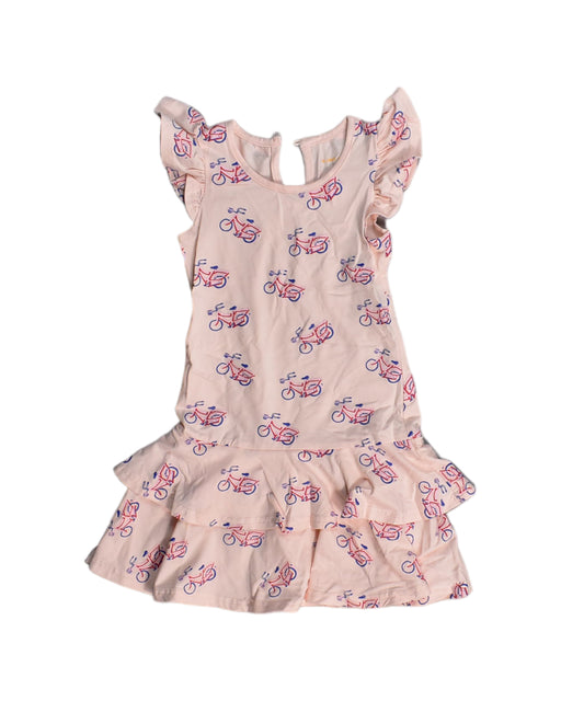 A Pink Sleeveless Dresses from Le Petit Society in size 3T for girl. (Front View)