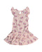 A Pink Sleeveless Dresses from Le Petit Society in size 3T for girl. (Back View)