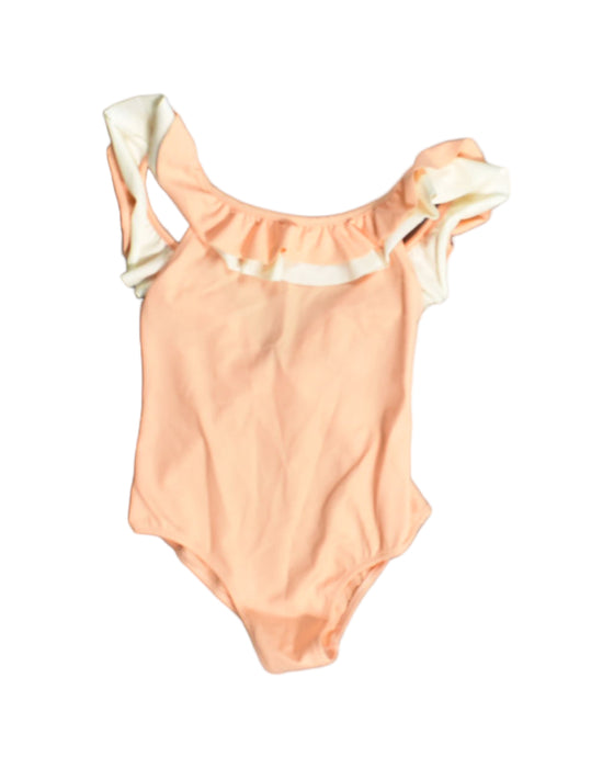 A Pink Swimsuits from Folpetto in size 3T for girl. (Front View)