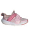 A Pink Slip Ons from Nike in size 4T for girl. (Front View)