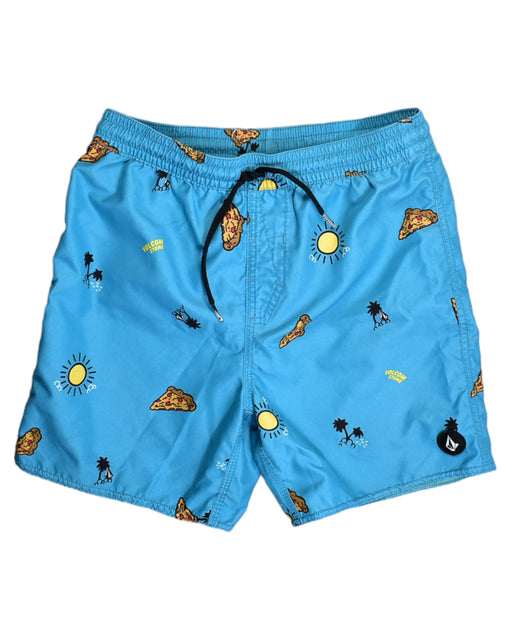 A Blue Swim Shorts from Volcom in size 12Y for boy. (Front View)
