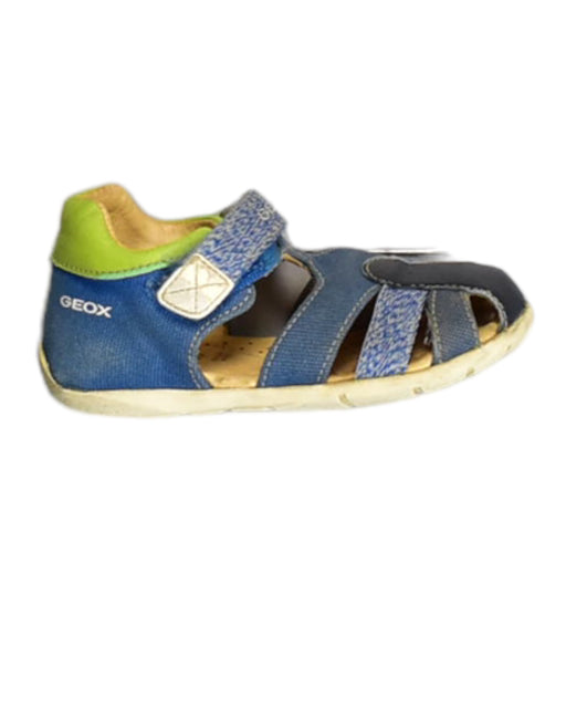 A Blue Sandals from Geox in size 3T for boy. (Front View)