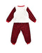 A Red Pyjama Sets from Organic Mom in size 5T for neutral. (Back View)