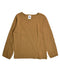 A Brown Long Sleeve Tops from Petit Bateau in size 5T for girl. (Front View)