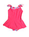 A Pink Swimsuits from Nabaiji in size 4T for girl. (Front View)