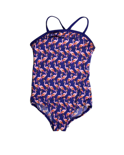 A Purple Swimsuits from Lands' End in size 4T for girl. (Front View)