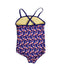 A Purple Swimsuits from Lands' End in size 4T for girl. (Back View)